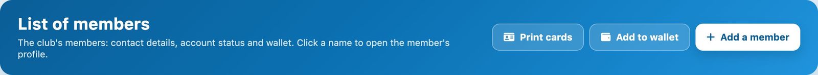 The Add a member button at the top of the list of members