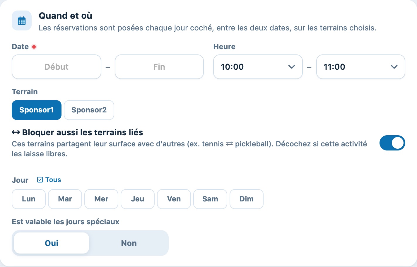 Case Bloquer aussi les terrains liés